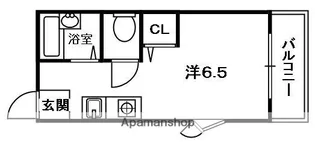 シャンテー中宮Ⅰ【5階】の間取り
