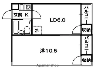 リードマンション【4階】の間取り
