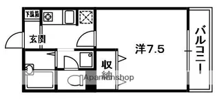 グリーンヒルカリム【1階】の間取り