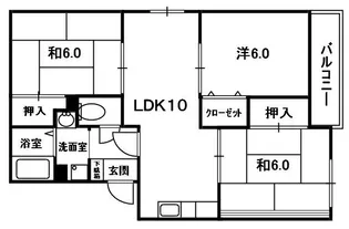 エミネンス西方【1階】の間取り
