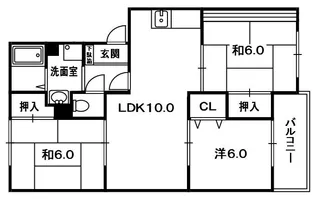エミネンス西方【3階】の間取り