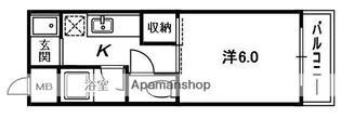 1Kの間取り画像