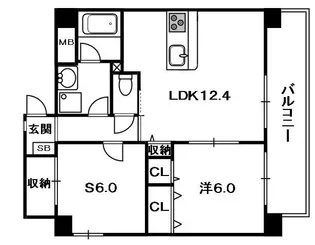 ベロフィオーレ宮之阪【3階】の間取り
