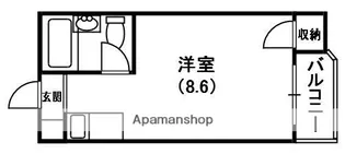 ロータリーマンション西三荘【1階】の間取り
