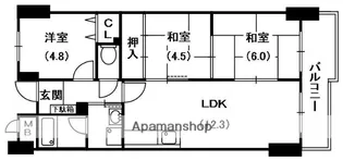 リバージュ【3階】の間取り