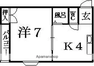 クワイエット香里【2階】の間取り