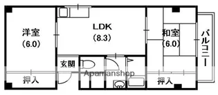 サンワビル【4階】の間取り