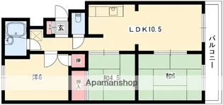 寿マンション【1階】の間取り