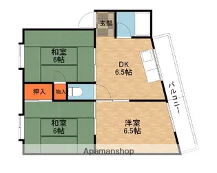 アドバンス香里【4階】の間取り