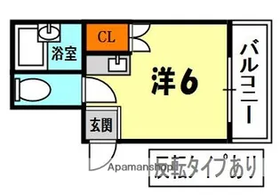メビウス香里レジデンス【2階】の間取り