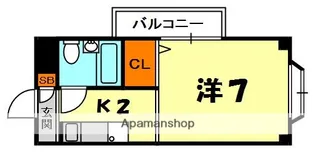 グロースコート香里園【4階】の間取り