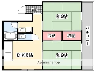 高塚コーポラス【1階】の間取り