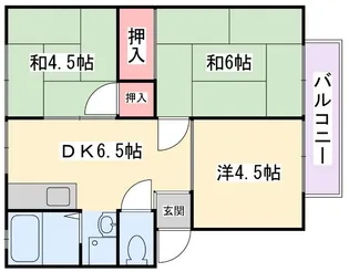 石橋ハイツ【2階】の間取り
