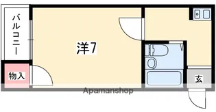 フリーディオ春日町【3階】の間取り