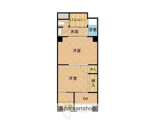 大作コーポ【5階】の間取り