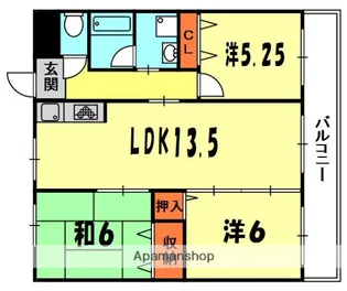 プランドール【1階】の間取り