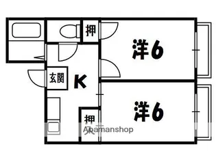 萱島ツインマンション【2階】の間取り