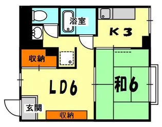 ヴィラ山之手【2階】の間取り