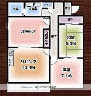 RASTA香里園町【3階】の間取り