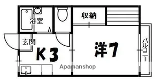 グリーンハウスウエスト【2階】の間取り
