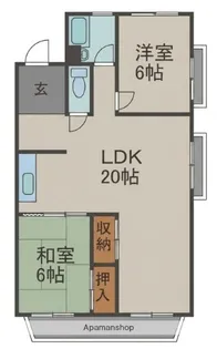 ヴィラ香里【2階】の間取り