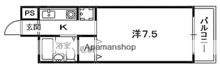 1Kの間取り画像