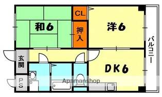 M’PLAZA楠根参番館【9階】の間取り