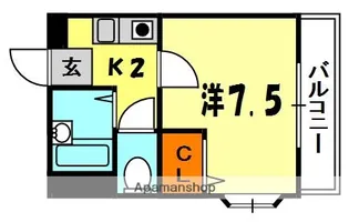 オークグレイス香里園【3階】の間取り