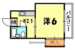 マンション六車【3階】の間取り