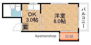 ディーム香里Β【1階】の間取り