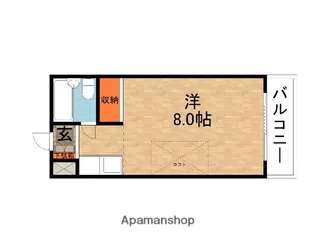 1Kの間取り画像