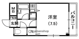 シャンブルⅡ【1階】の間取り