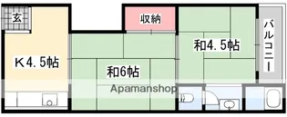 四宮ハイツ香里園【1階】の間取り