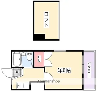 ウッドリバー第三【2階】の間取り