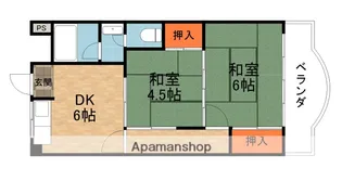 田村グリーンハイツ【3階】の間取り