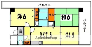 グランドヴィラ香里【3階】の間取り
