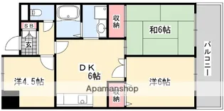 グランドヴィラ香里【6階】の間取り