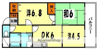 グランドヴィラ香里【4階】の間取り