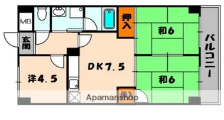 SUNミネマツ【4階】の間取り