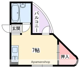 コスモ八坂ハイツ【2階】の間取り