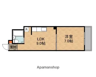 香里ロイヤルプラザ【5階】の間取り