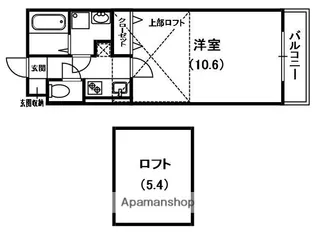 レジデンスナンワ香里園【1階】の間取り
