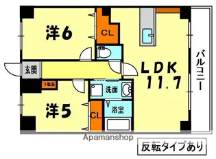 M’PLAZA香里六番館【7階】の間取り
