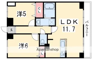 M’PLAZA香里六番館【8階】の間取り