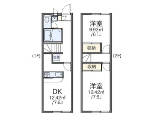 レオパレスサニーハイム光善寺【1階】の間取り