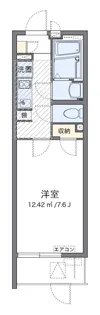 クレイノルヴェール千里丘【1階】の間取り
