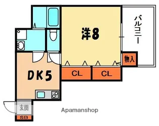 グランドソレイユ香里【1階】の間取り