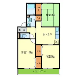 ミモザ【2階】の間取り
