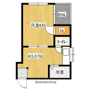 第一前田ハイム【3階】の間取り