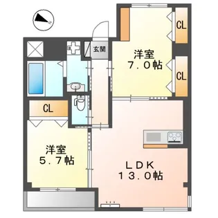 グレイスティエラ【3階】の間取り
